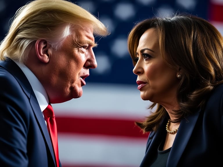 donald trump a kamala harissová