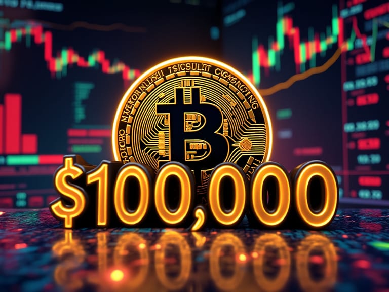 bitcoin btc 100 000 USD AI