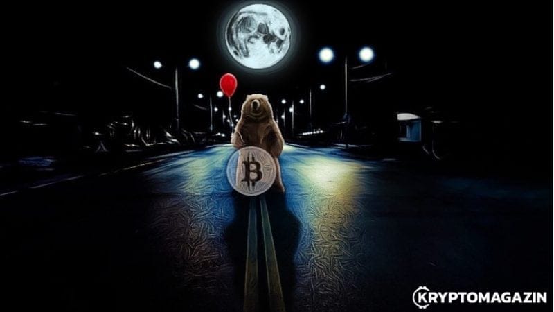 Bitcoin, měsíc, tma