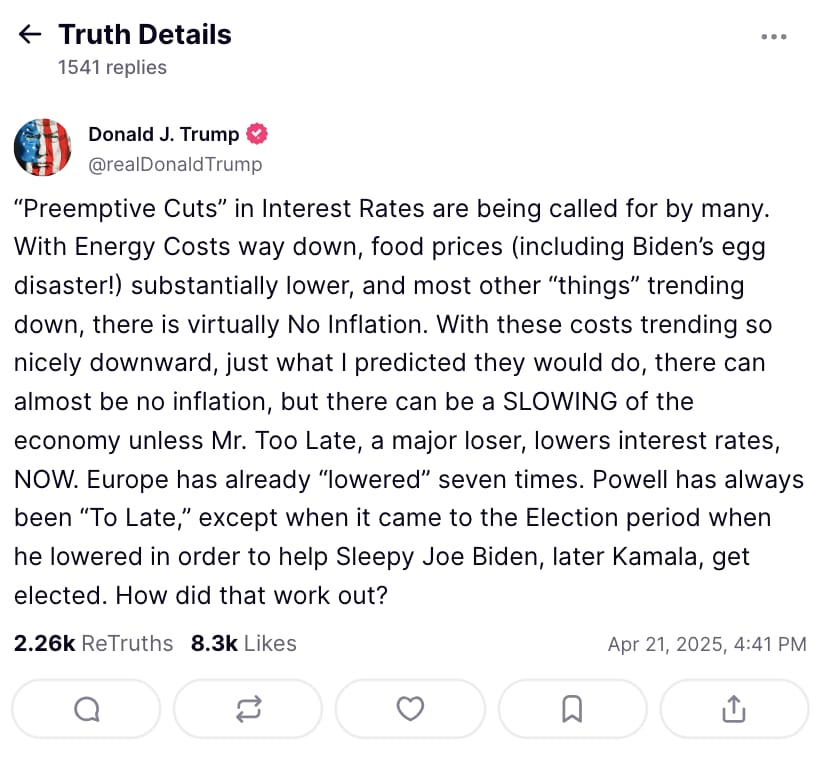 Zdroj: Donald Trump /X