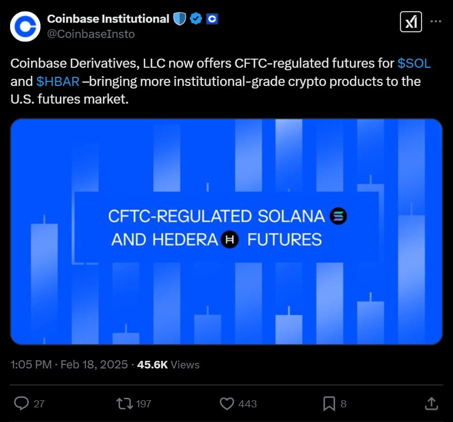 Zdroj: Coinbase/X
