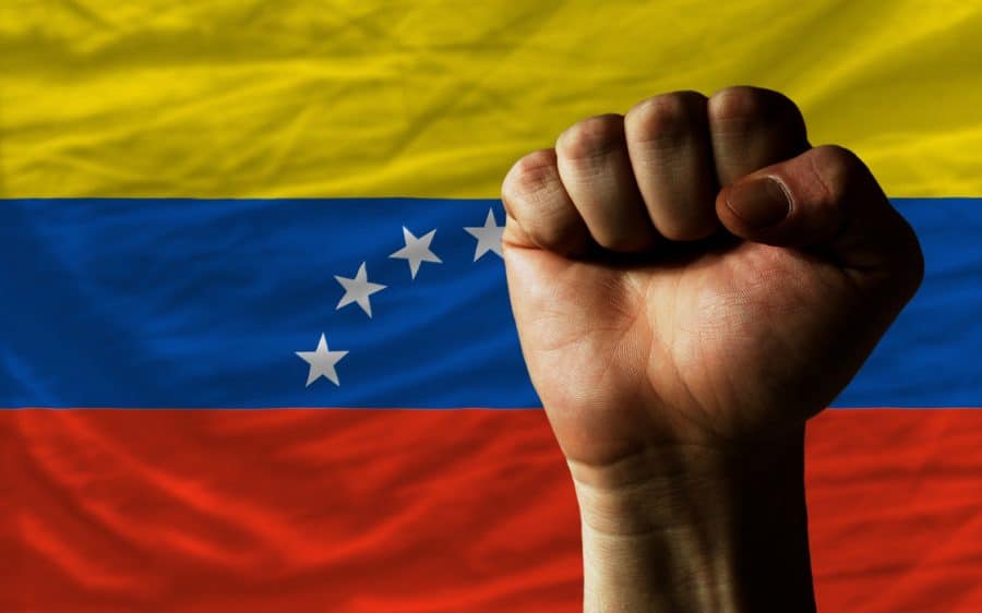 vlajka, venezuela, nepokoje
