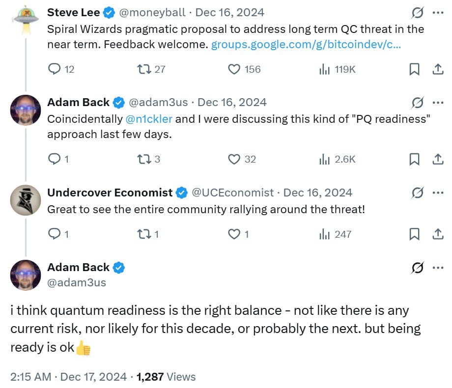 Generální ředitel společnosti Blockstream Adam Back tvrdí, že kvantové hrozby pro Bitcoin jsou v příští dekádě nepravděpodobné