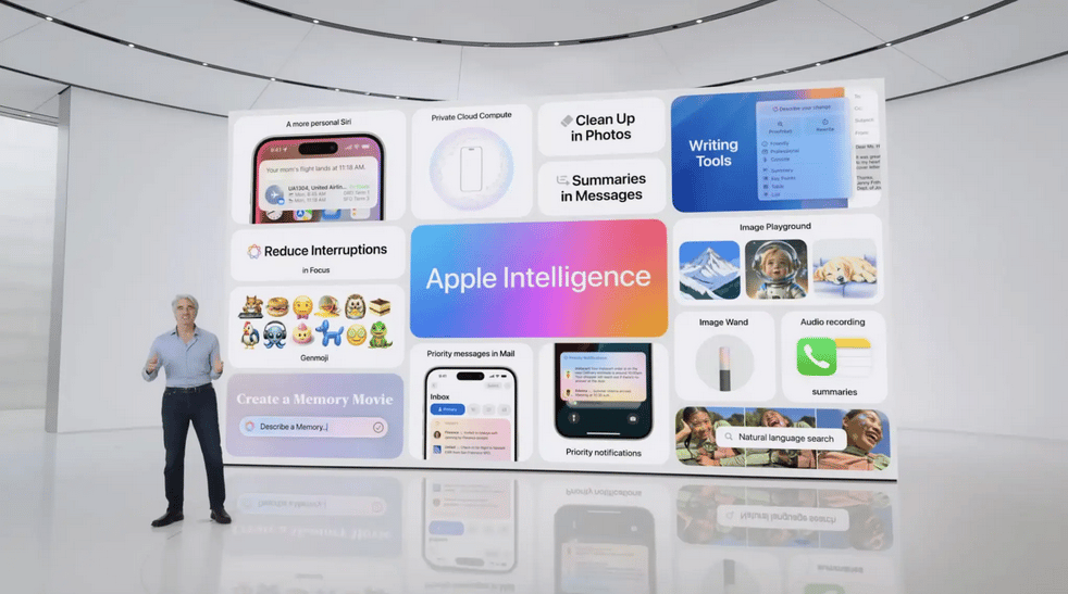 Co vše umí Apple Intelligence z prezentace Applu. 