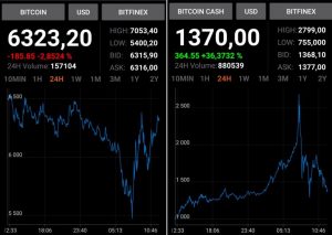 Bitcoin vs. Bcash flippening 