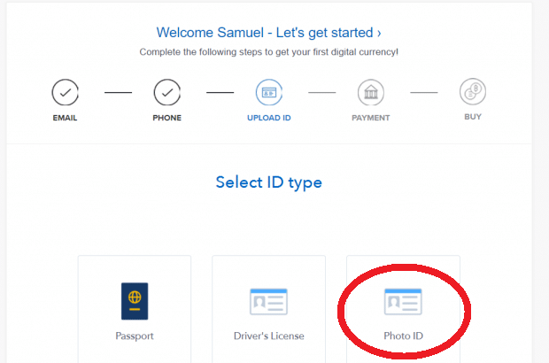 coinbase verifikace občanka