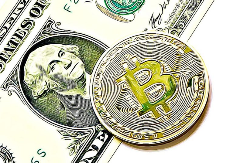 dolar bitcoin peníze souhrn