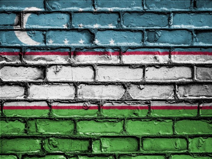 zeď, vlajks, Uzbekistán