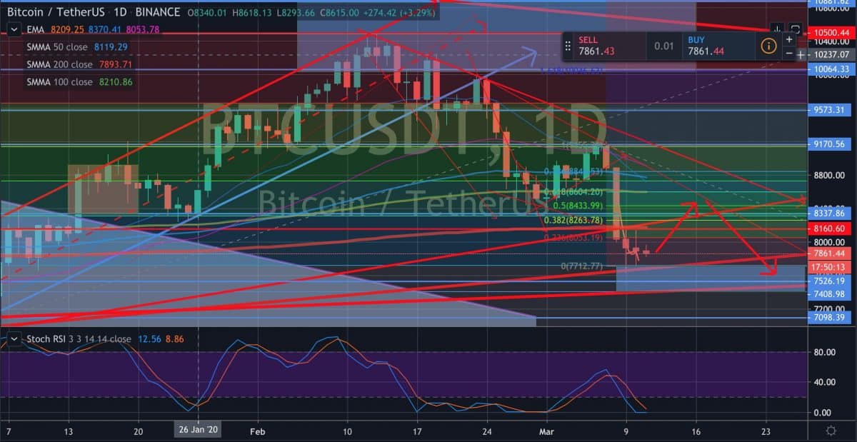 Bitcoin predikce (graf)