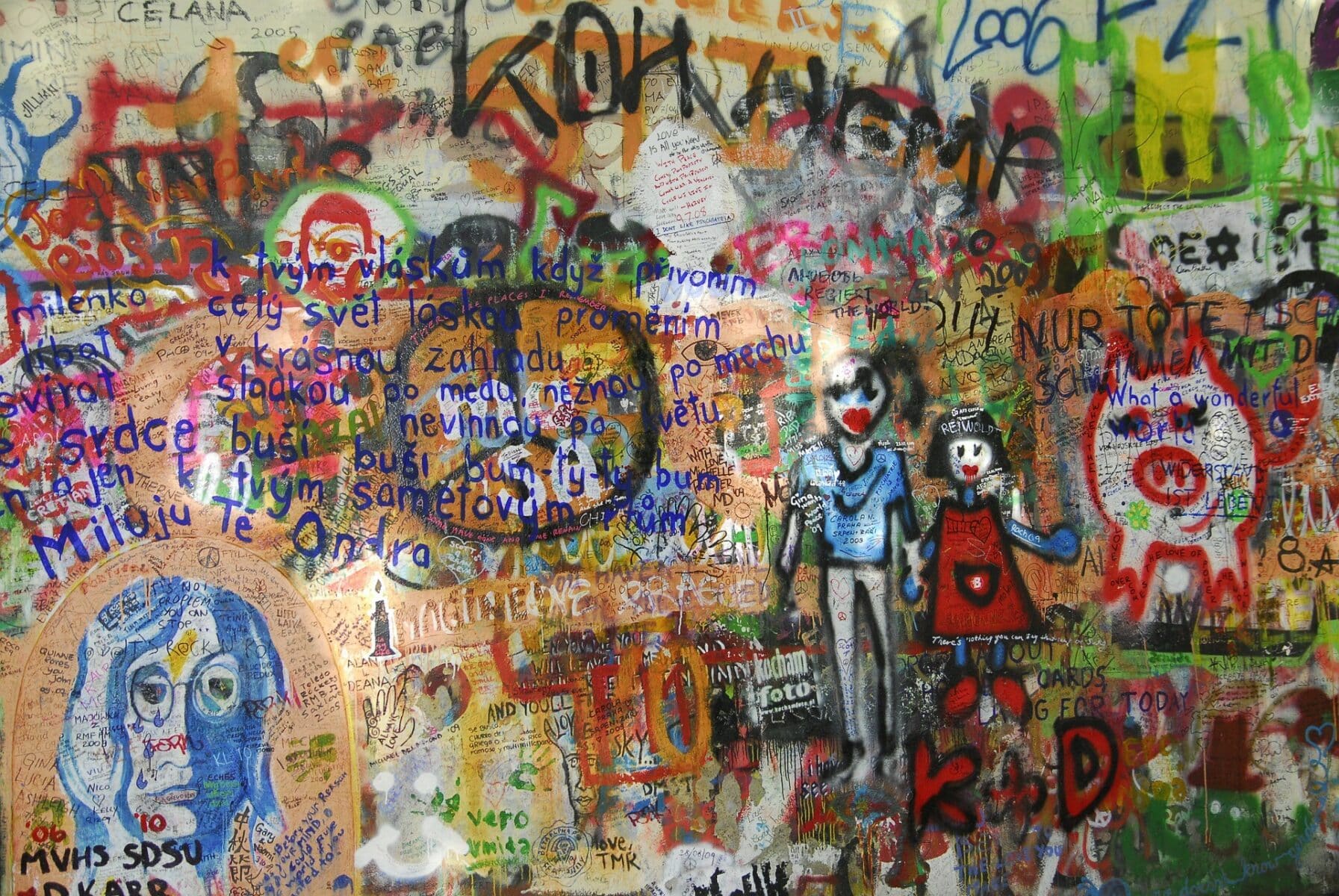graffit street art wall