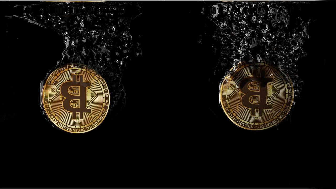 Bitcoin, fall, pád
