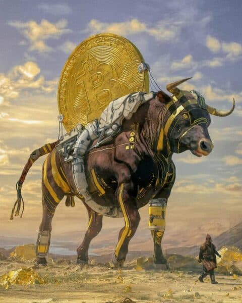 art, býk, bitcoin