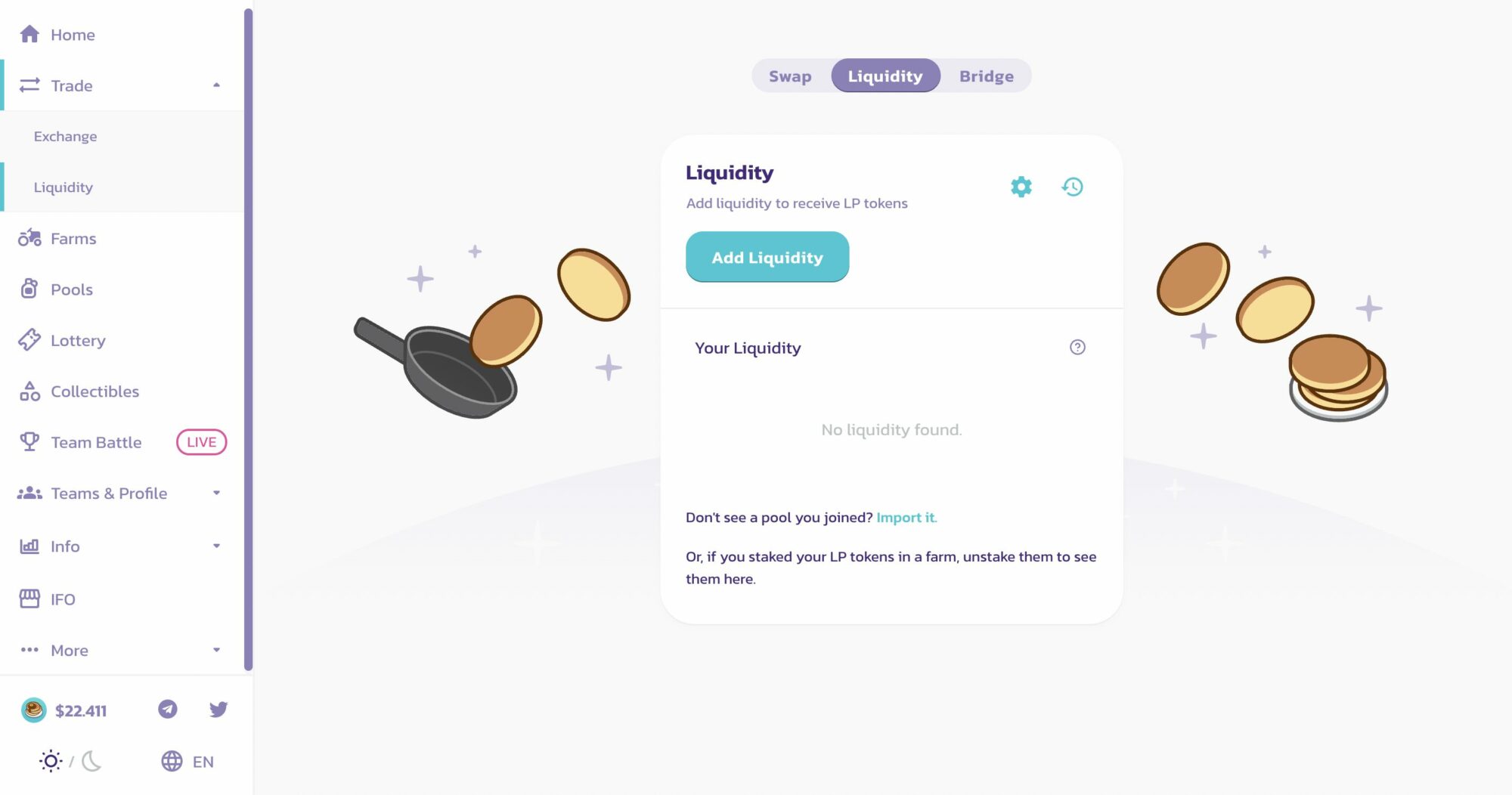 Likvidita pancakeswap
