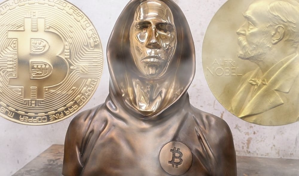 nobel nakamoto bitcoin cena