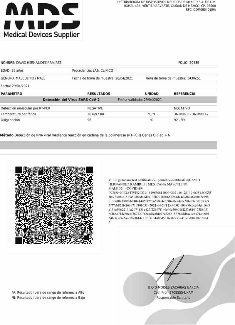 covid certifikát