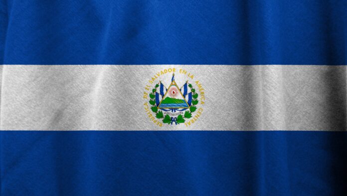 Salvador spojené státy vlajka el bitcoin ambasáda usa