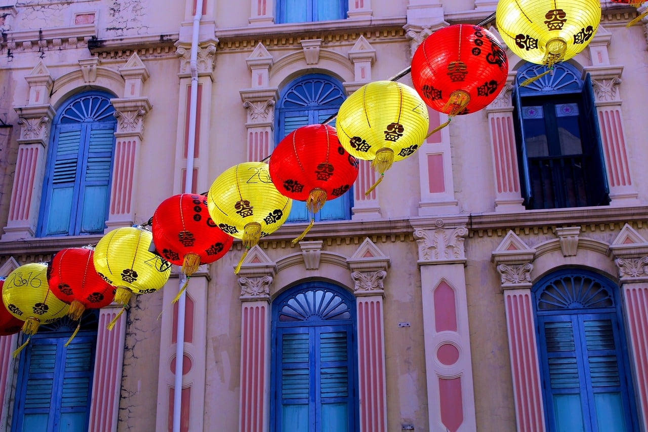 singapur asie cina lampion