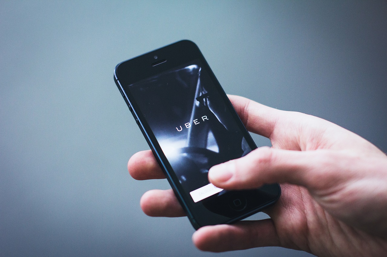 uber aplikace telefon