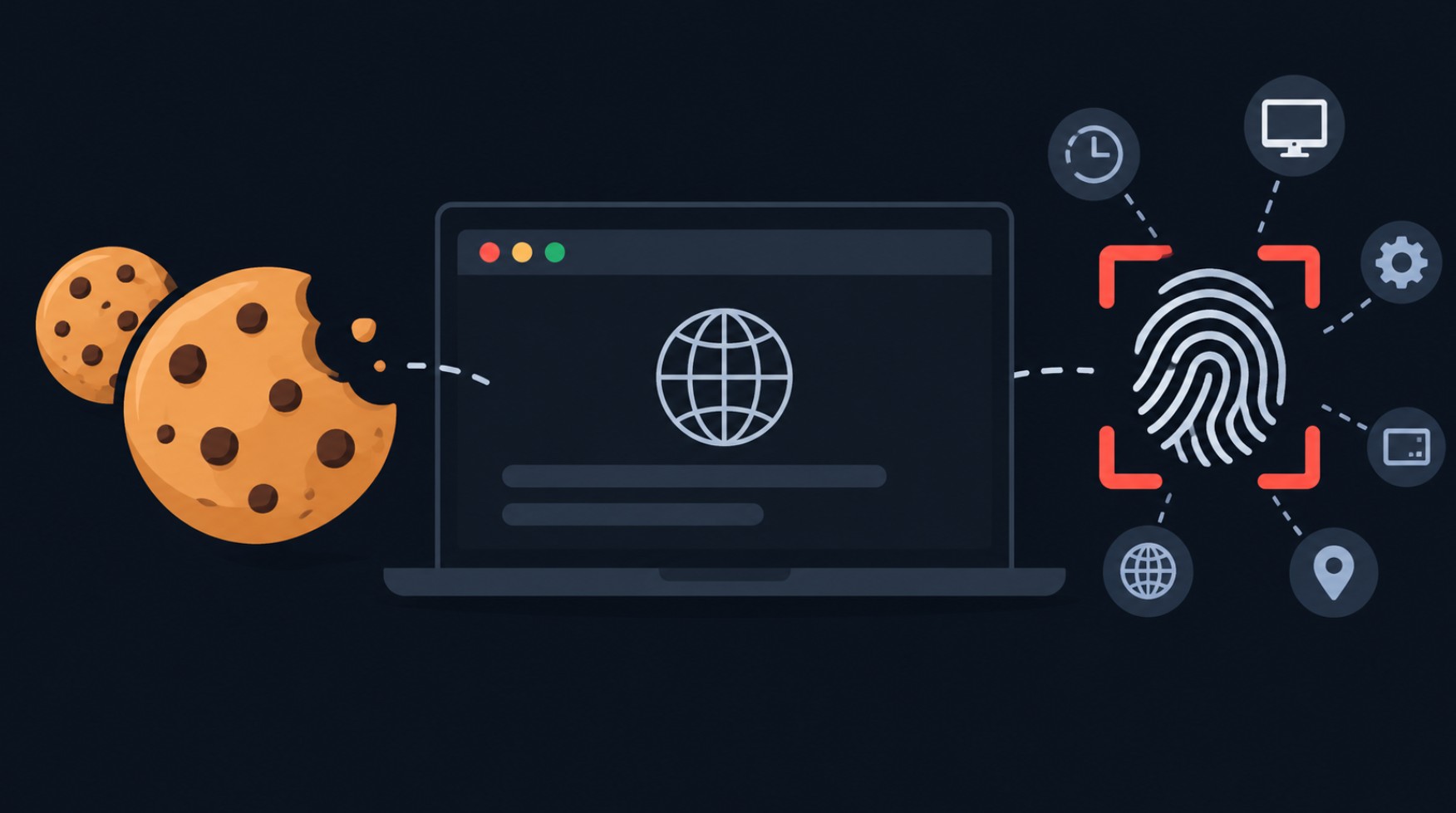 COOKIES FINGERPRINT BEZPEČNOST ONLINE INTERNET