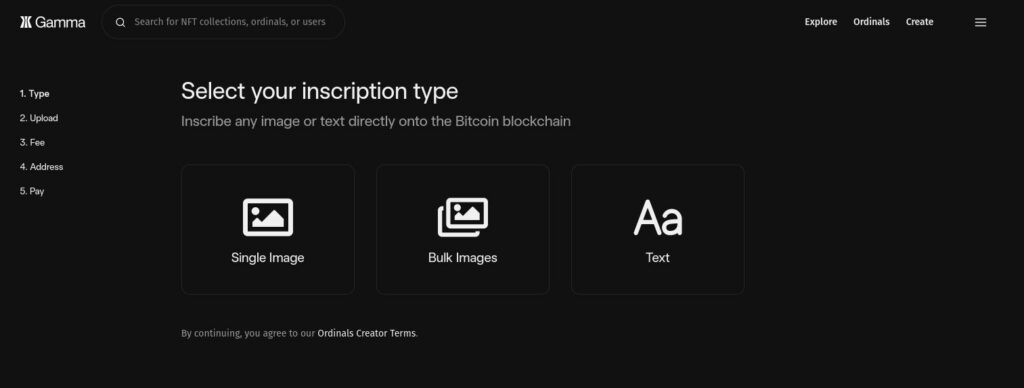 Inscription pro Mintování Bitcoin NFT
