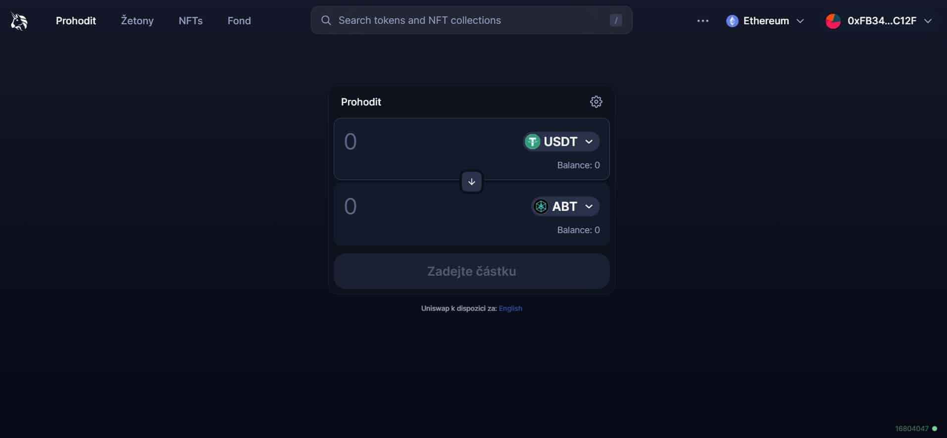 Decentralizovaná směnárna Uniswap