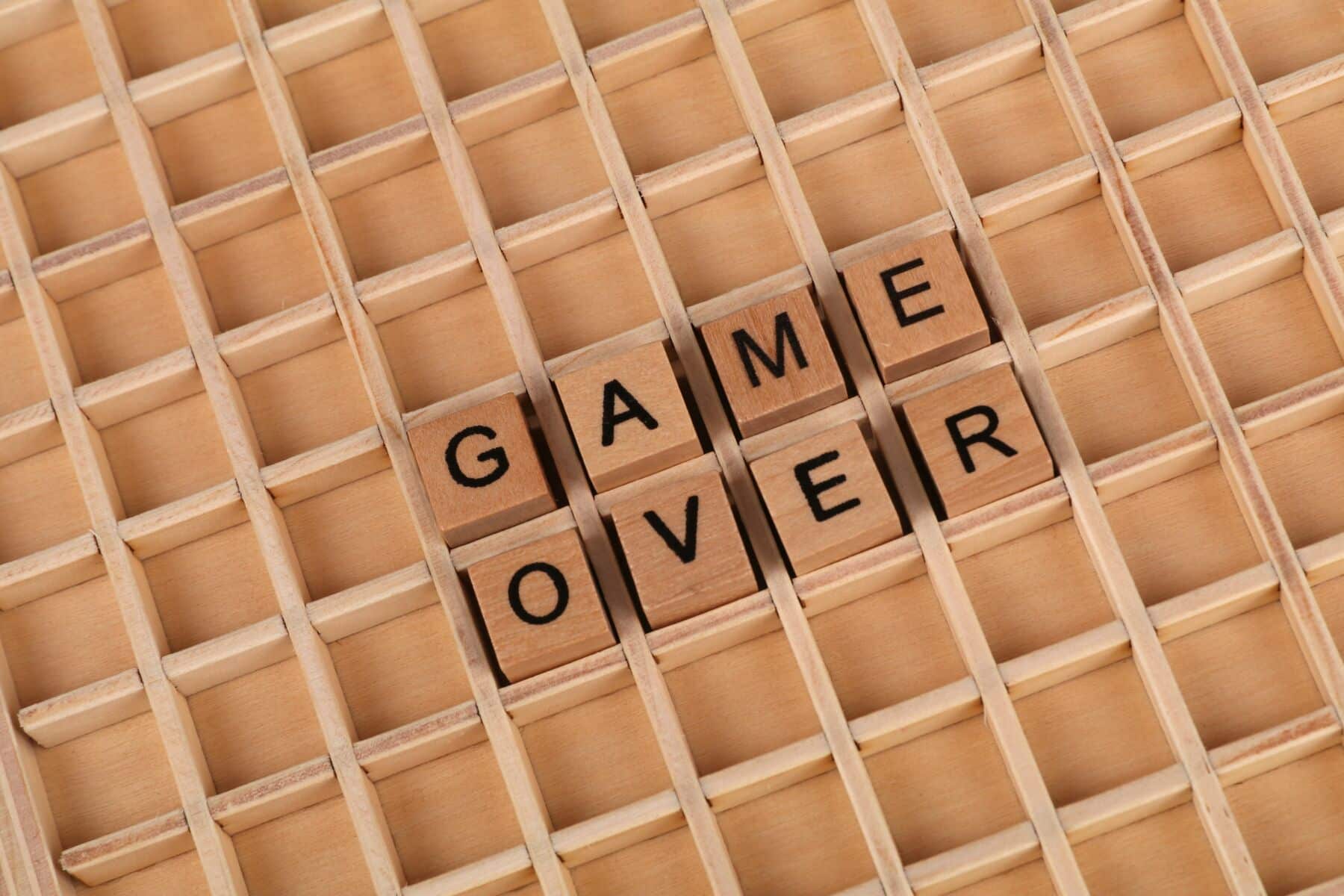game over krach konec bankrot