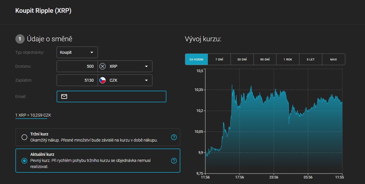 Jak koupit Ripple (XRP) na Anycoin