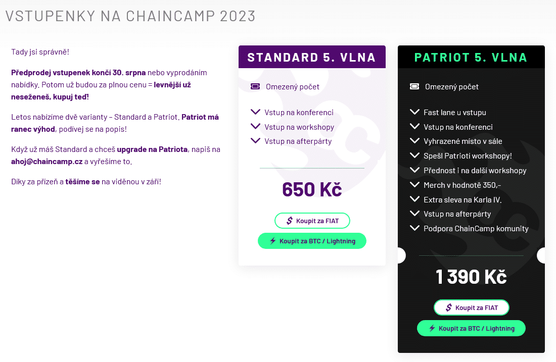 vstupenky chaincamp