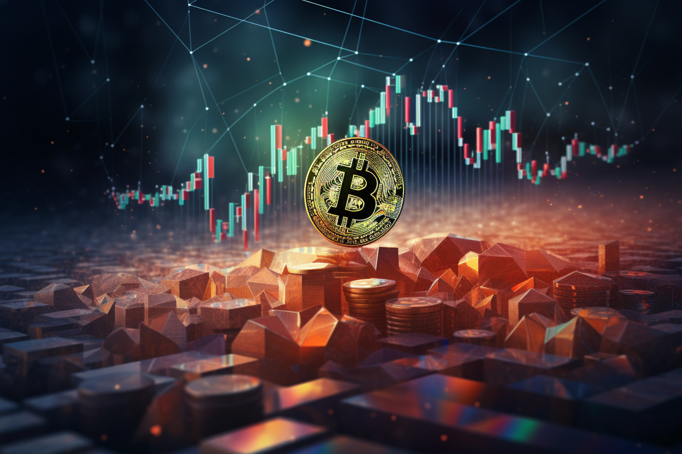 bitcoin graf obchodování trading