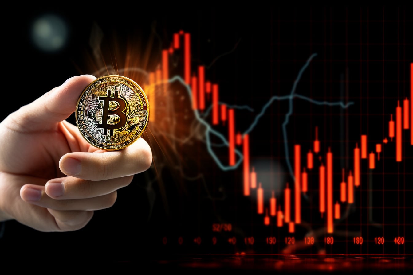 bitcoin graf obchodování trading