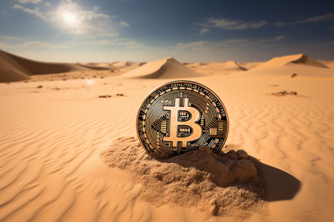 bitcoin sucho krize nízké objemy cena kurz usd
