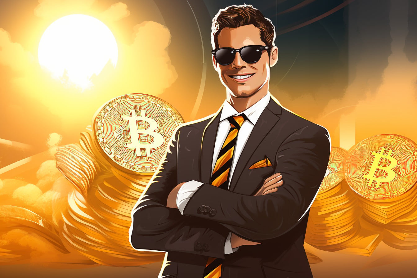 bitcoin cena kurz graf obchodnik trader optimismus rust