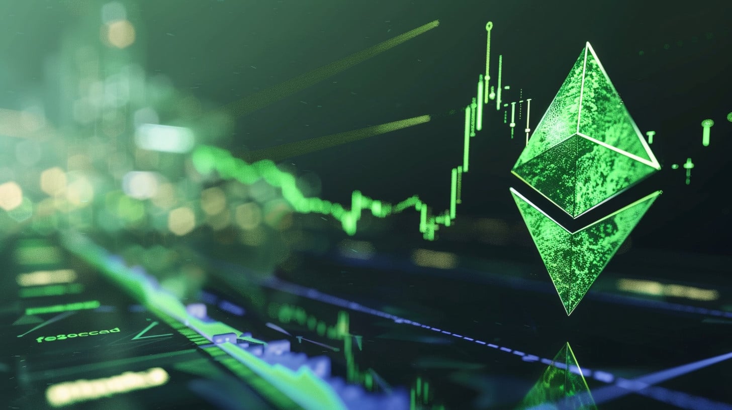 ethereum eth graf cena usd růst