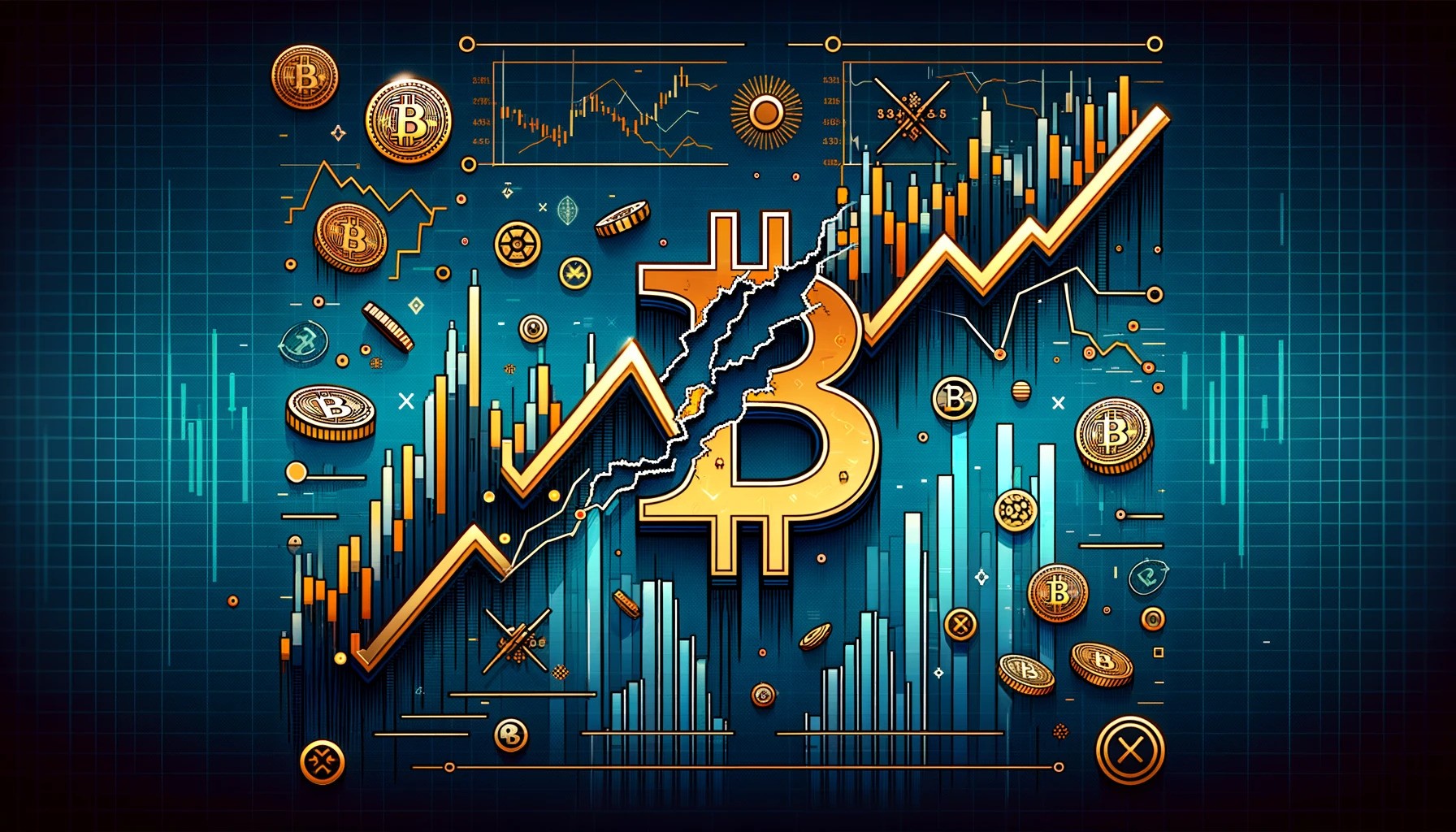 graf bitcoin svíce mezera