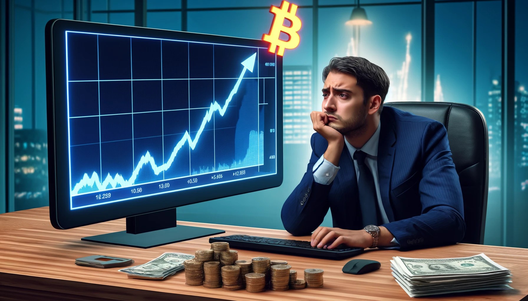 investor bitcoin graf dall-e