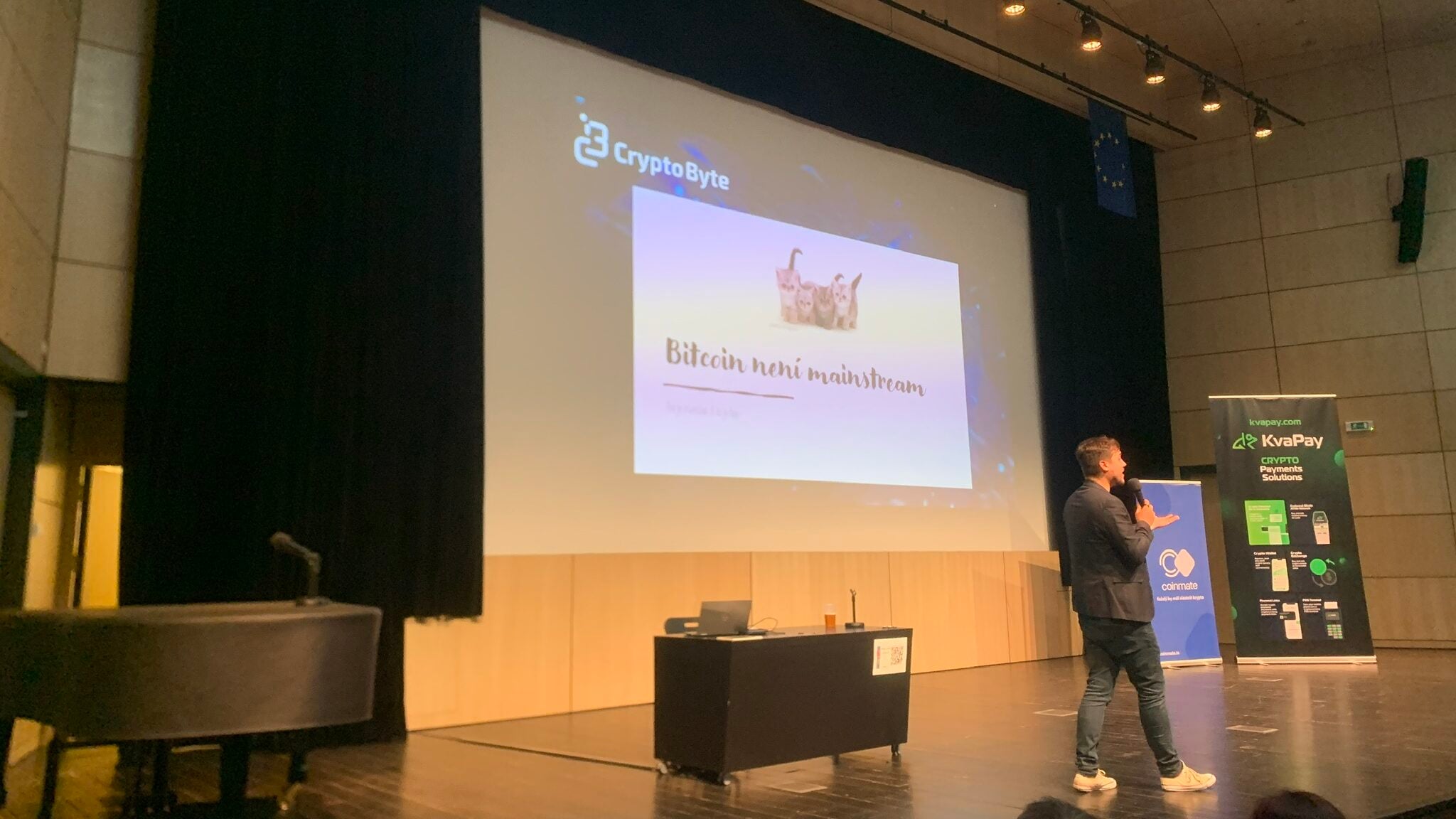 Dominik Stroukal na konferenci CryptoByte2024