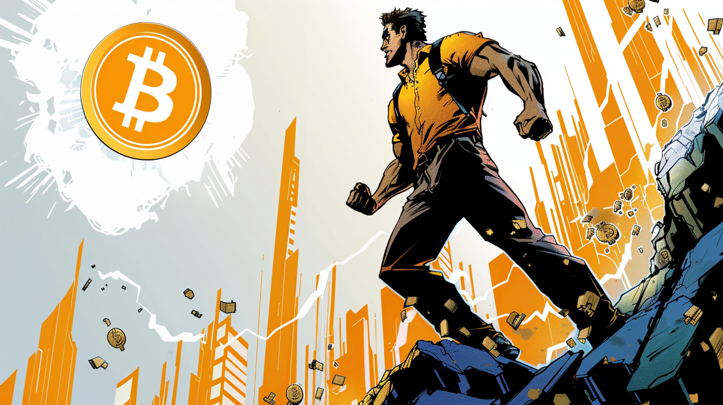 bitcoin btc cena graf růst logo
