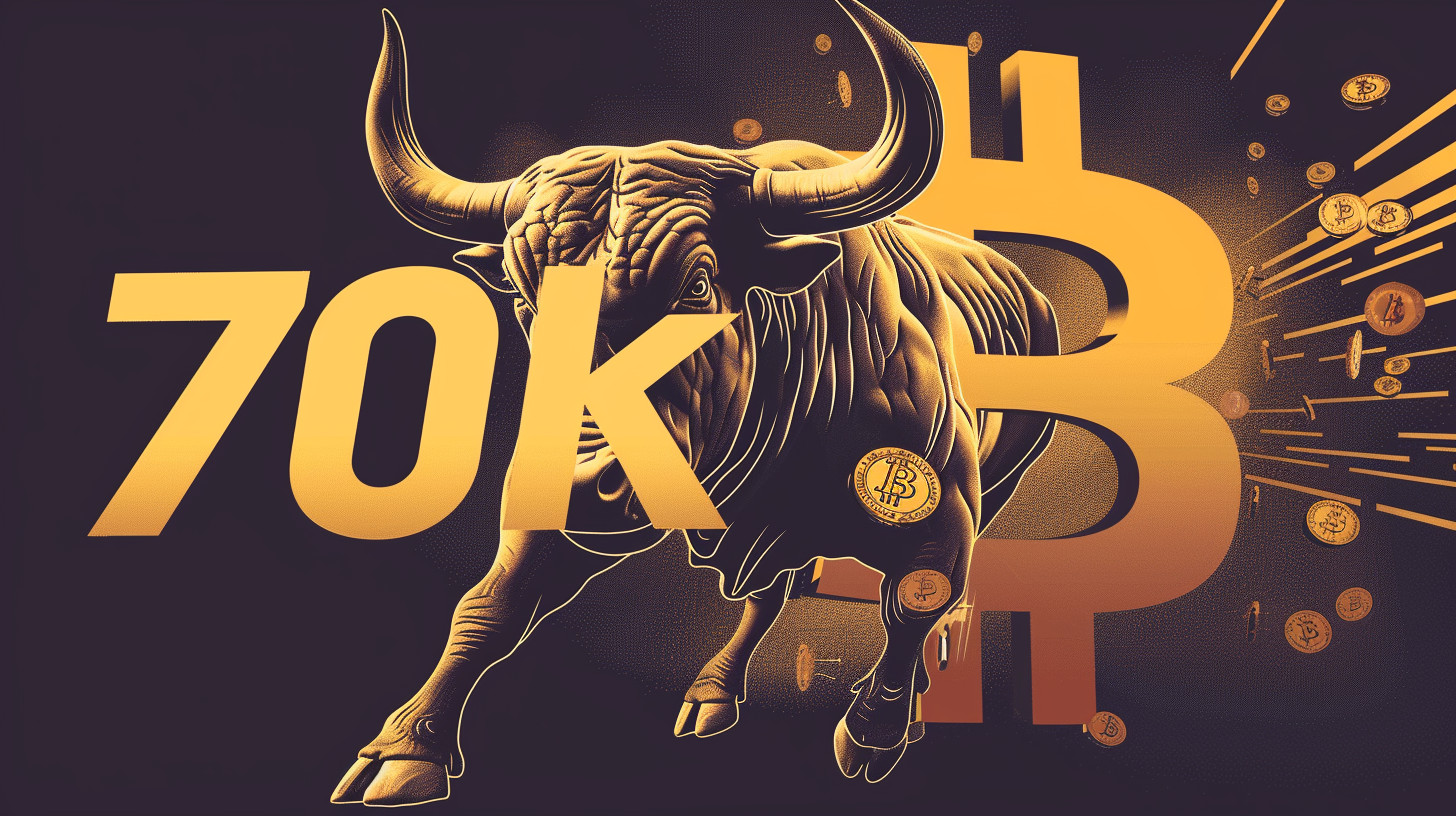 bitcoin btc býk 70000 70k