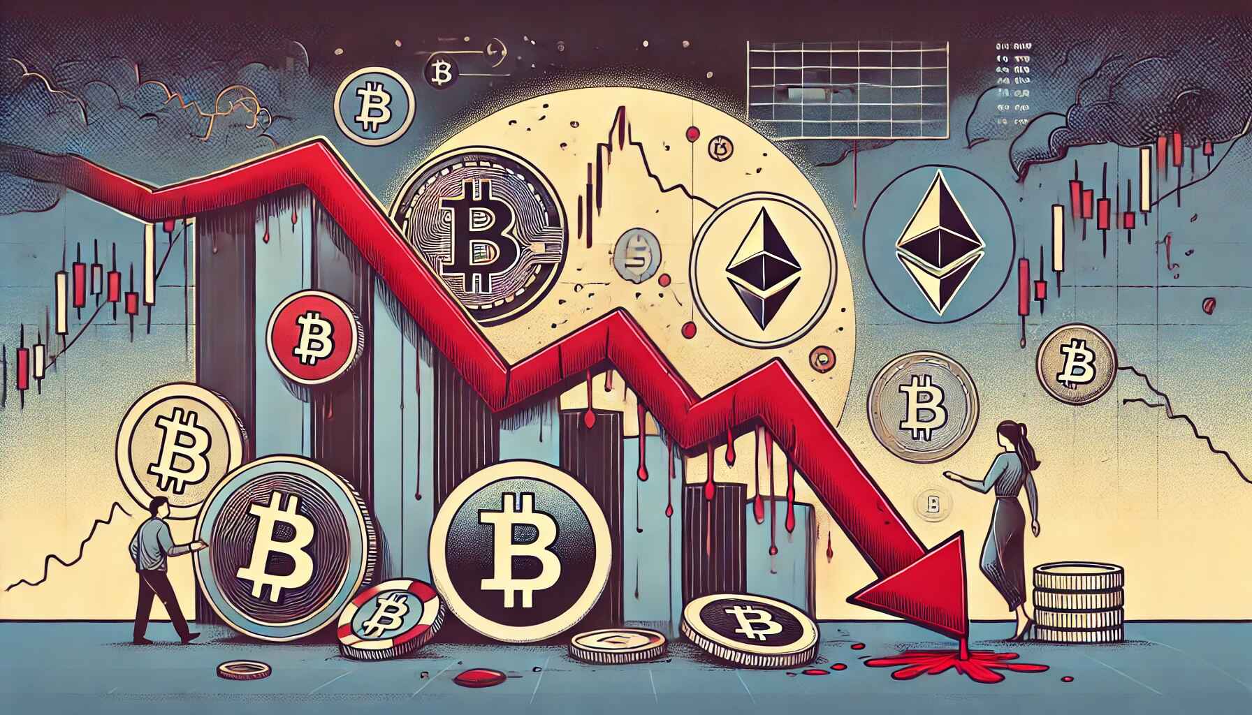 krize krypto bitcoin graf dalle