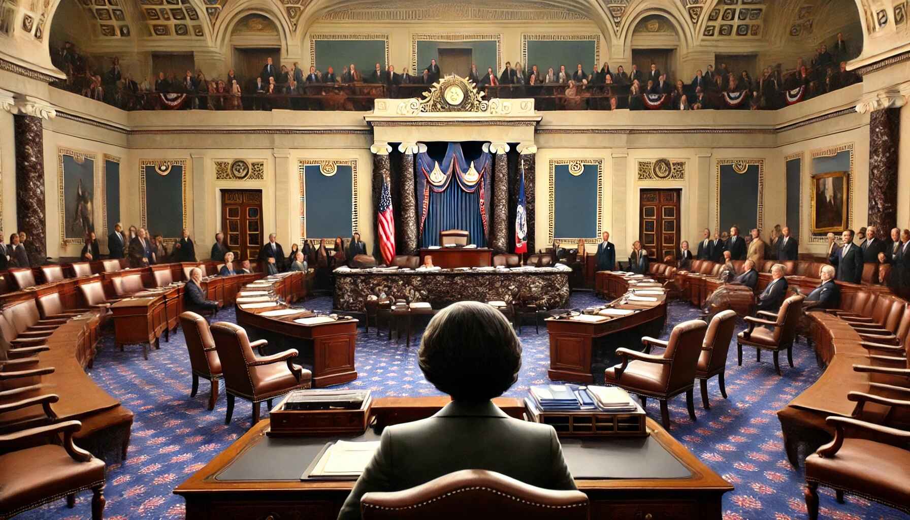 senát usa zasedací místnost parlament dalle