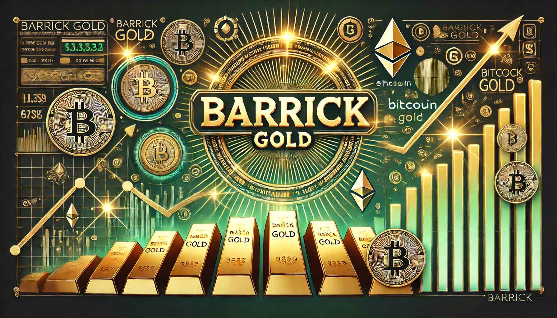 barrick gold, zlato, cihla, graf