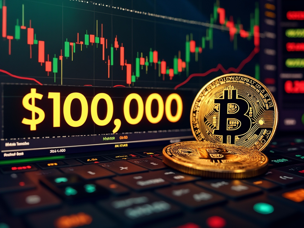 bitcoin btc 100 000 USD AI