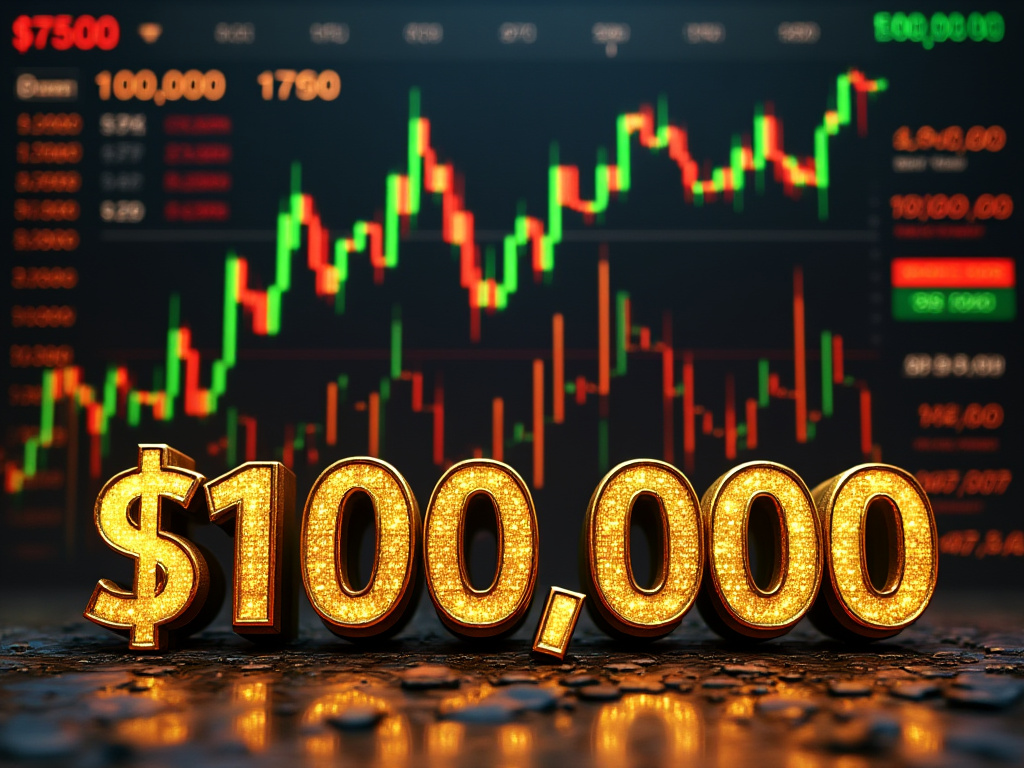 bitcoin btc 100 000 USD AI