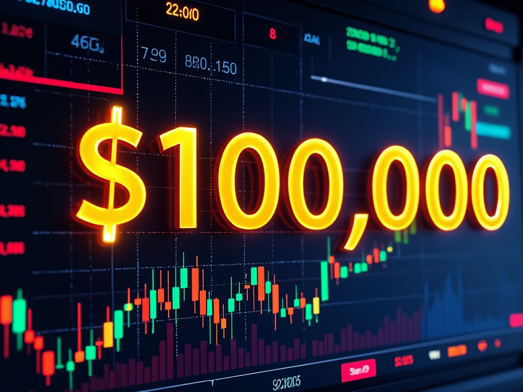 bitcoin btc 100 000 USD AI