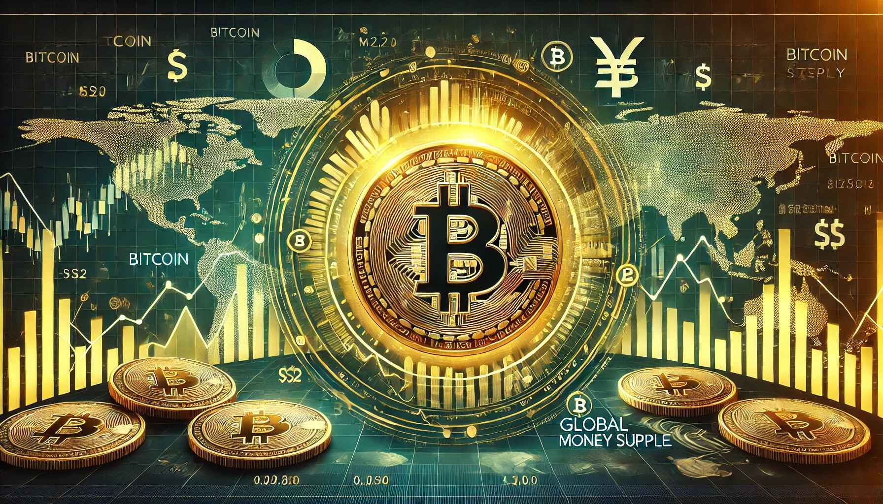 bitcoin, mapa, mince