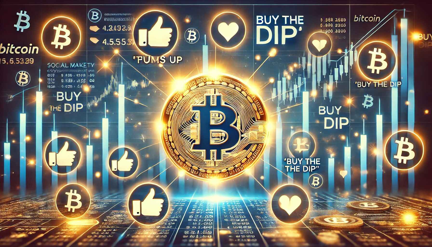 bitcoin, buy the dip, sociální sítě
