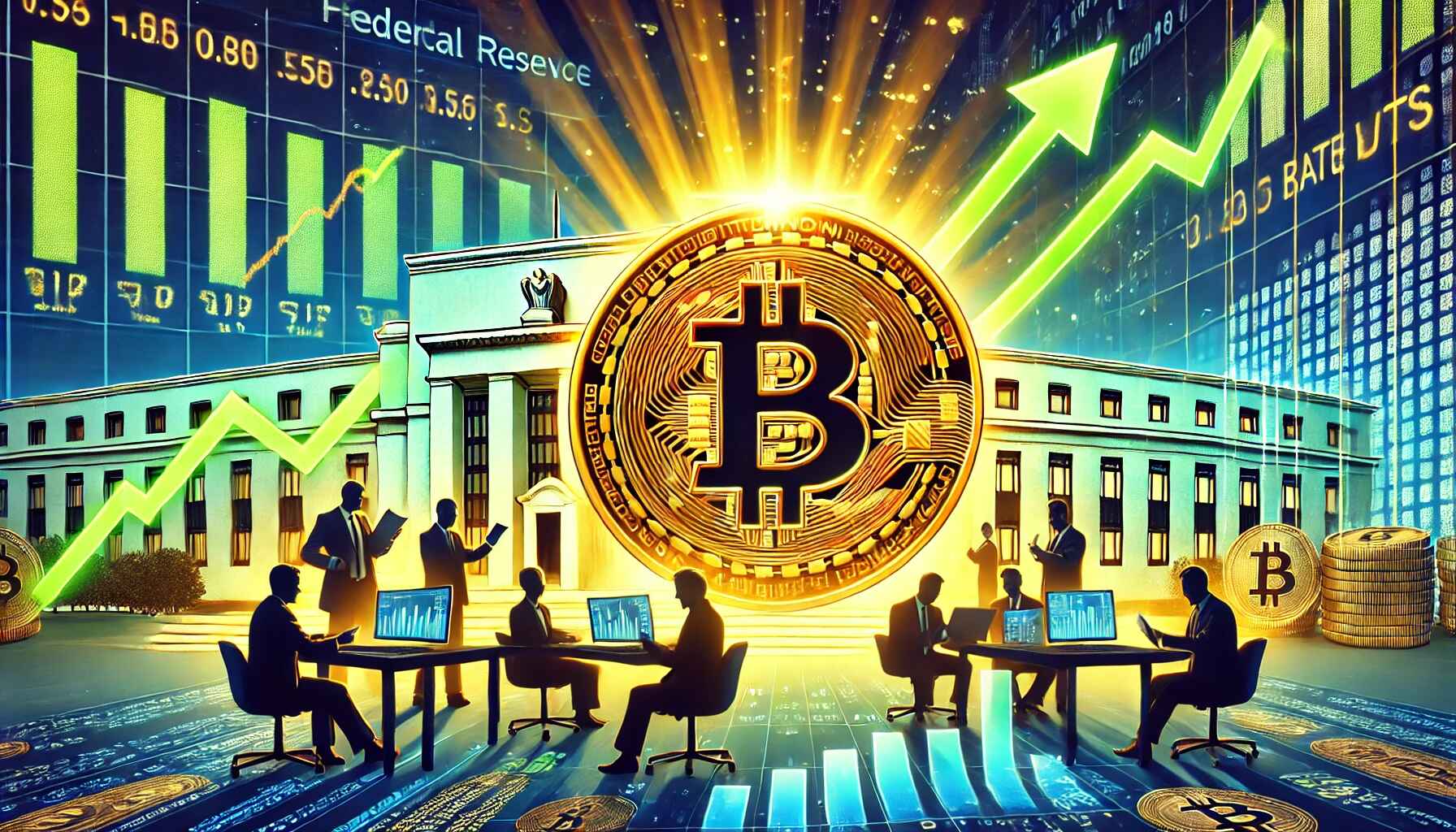 bitcoin, fed, sazby, růst