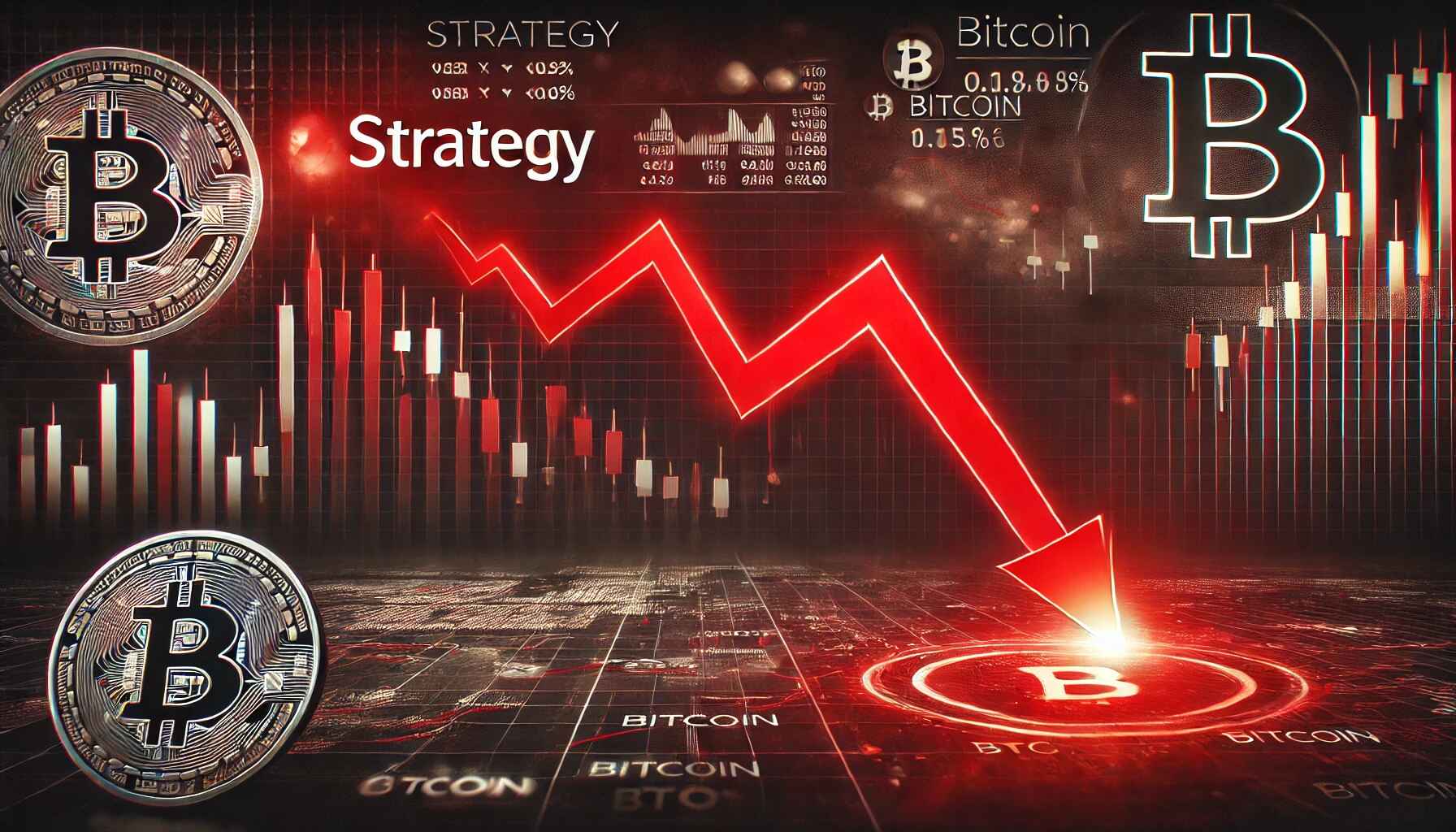 Bitcoin, Strategy, pád