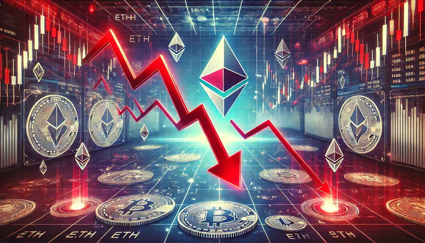 eth, altcoiny, btc, pád