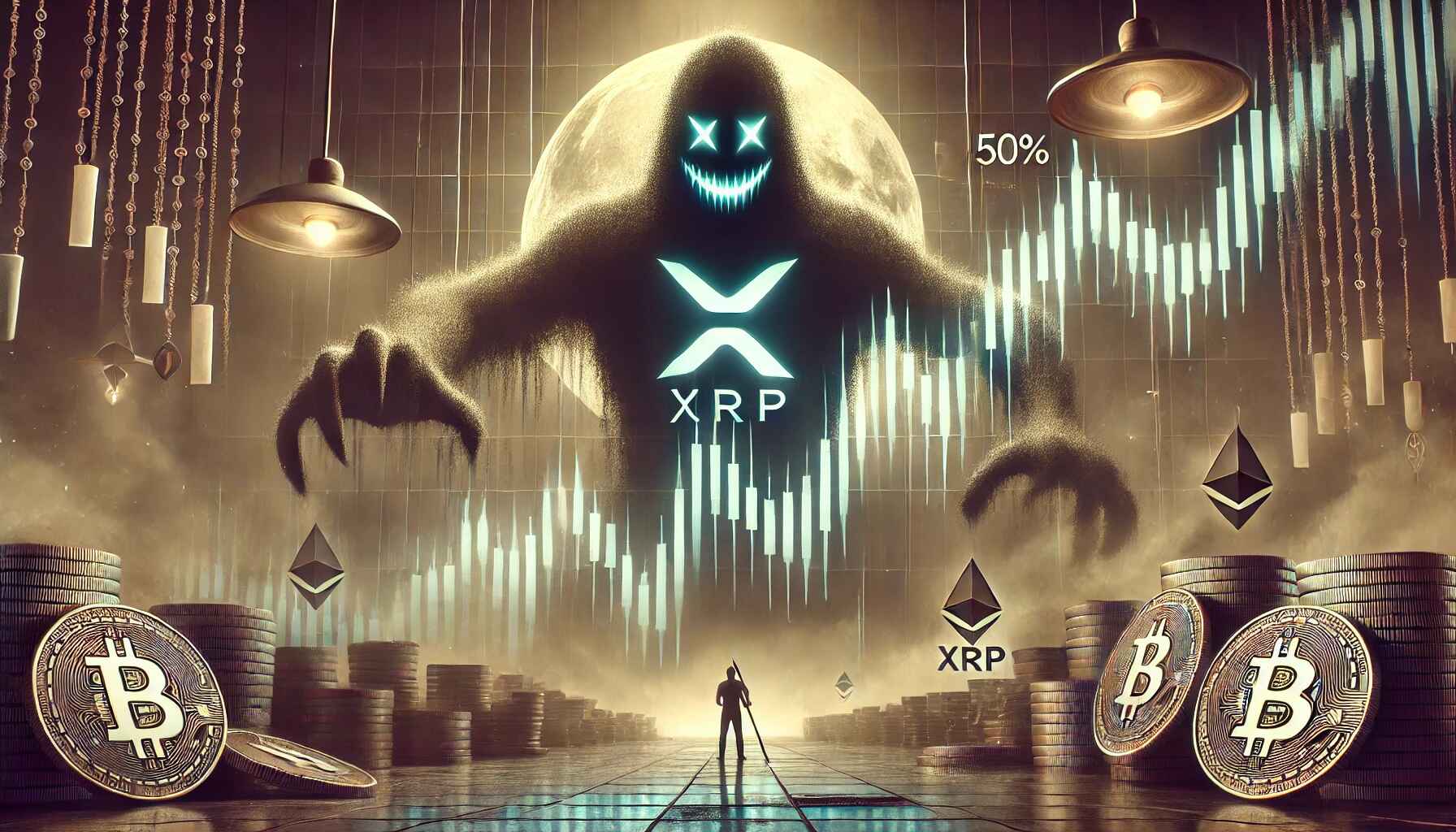 XRP, korekce, 50%